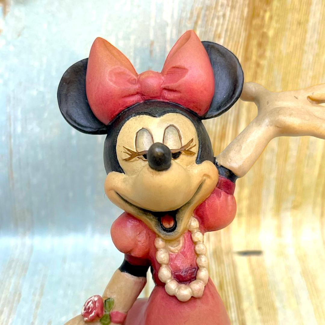 世界限定5000個 激レア★ミニーマウス 木製フィギュア ANRI