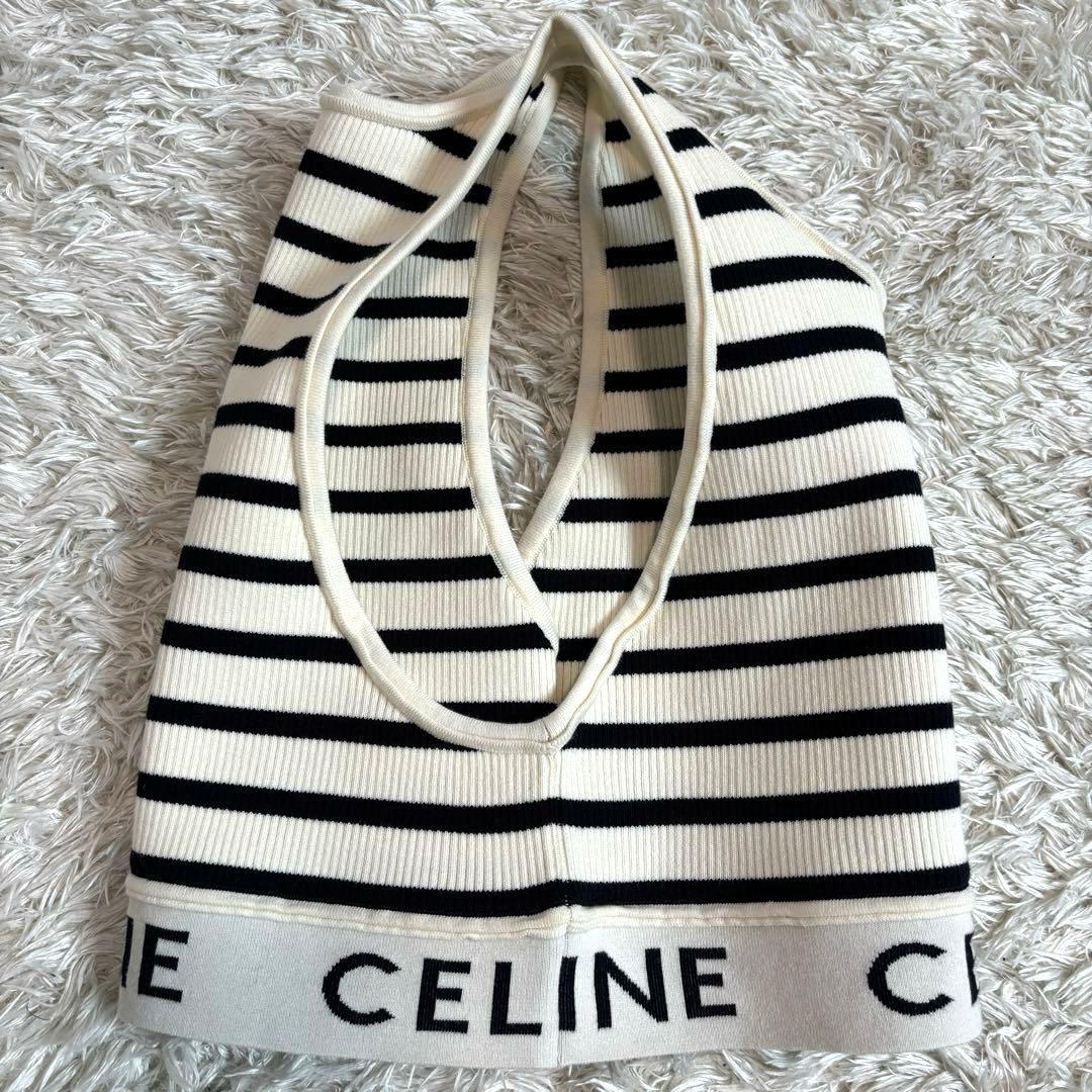 未使用級✨現行　CELINE セリーヌ　タンクトップ　クロップド　ボーダー