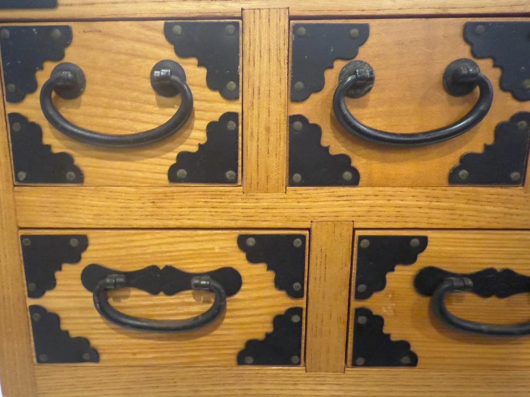 アンティーク 薬箪笥 小物入れ 薬箱 木製 17杯