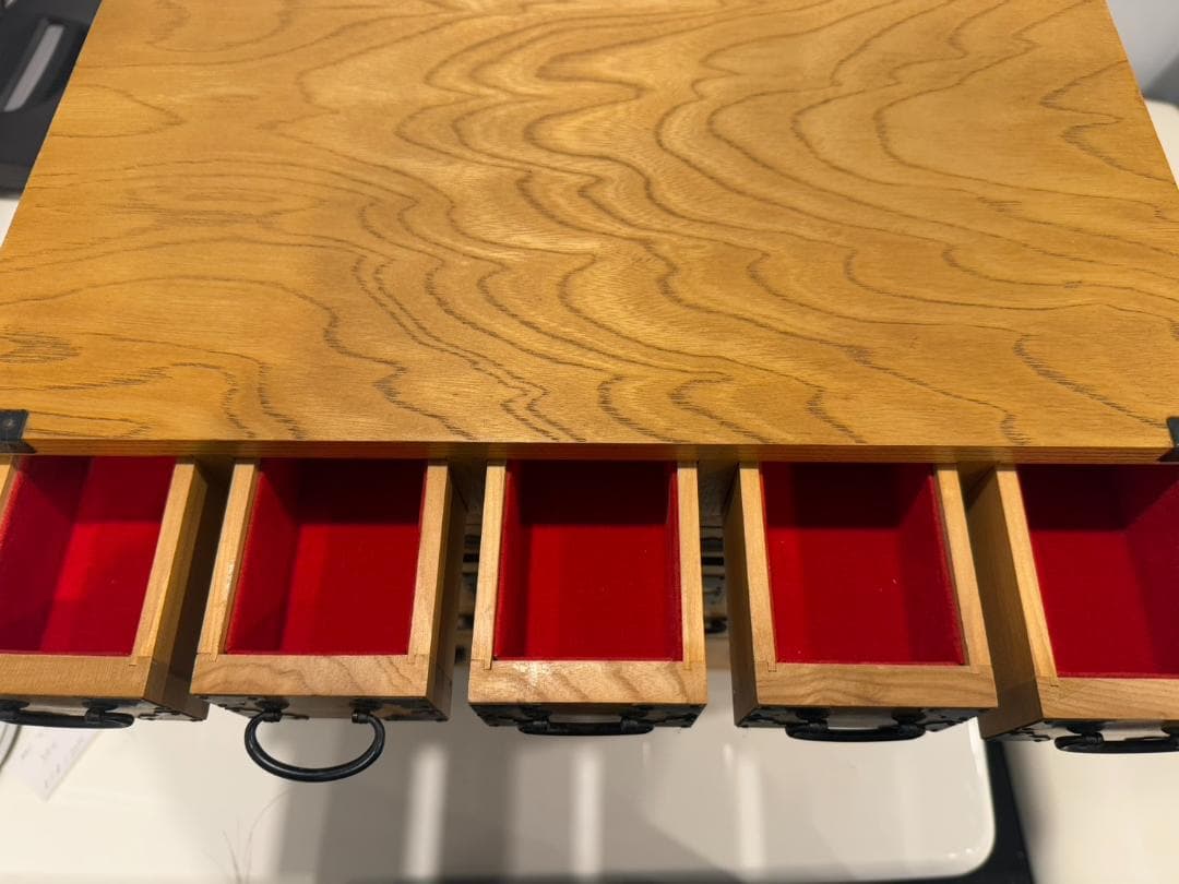 アンティーク 薬箪笥 小物入れ 薬箱 木製 17杯