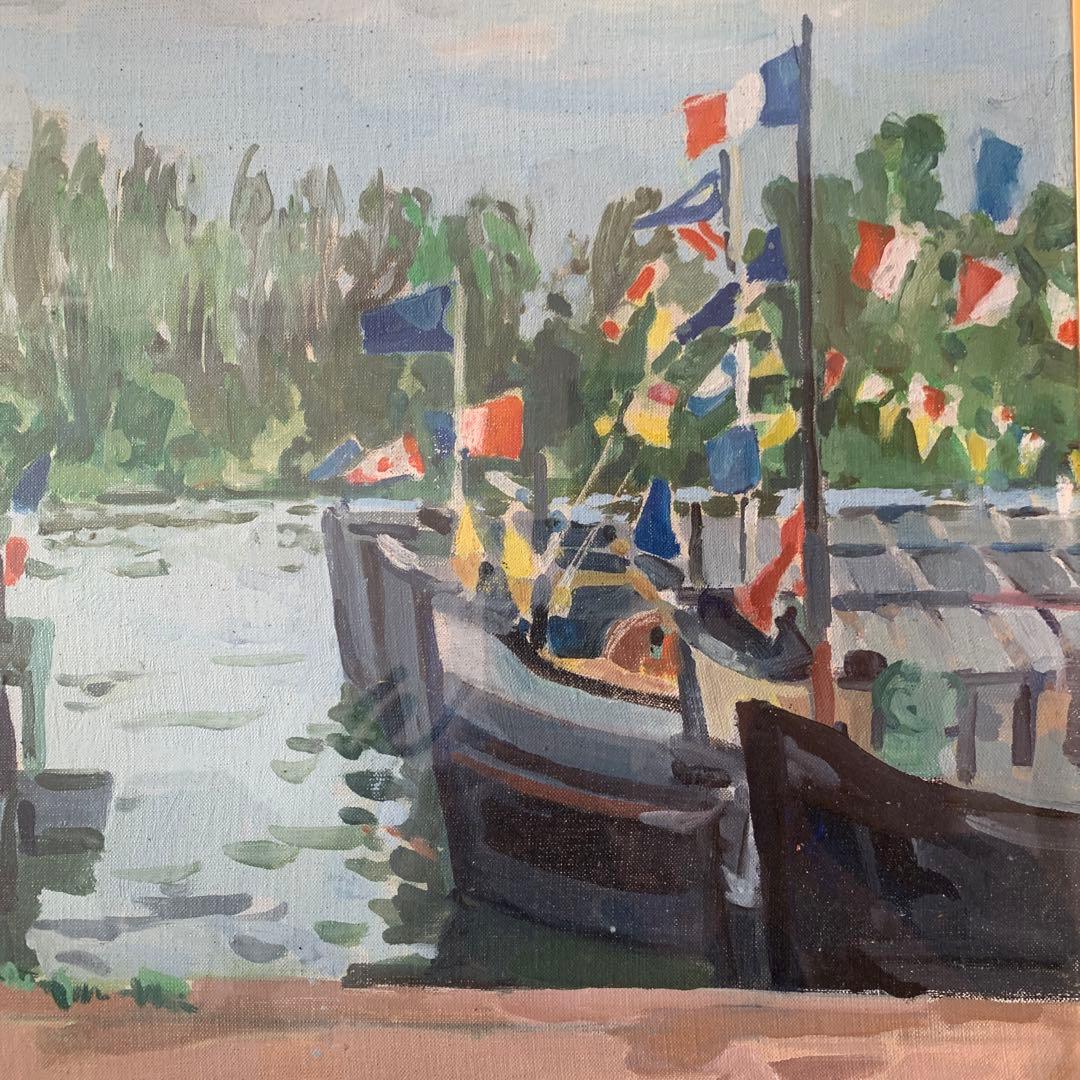 『マノエル・ピラー(Manuel Pillar)／トリコロール』8F号／油彩画