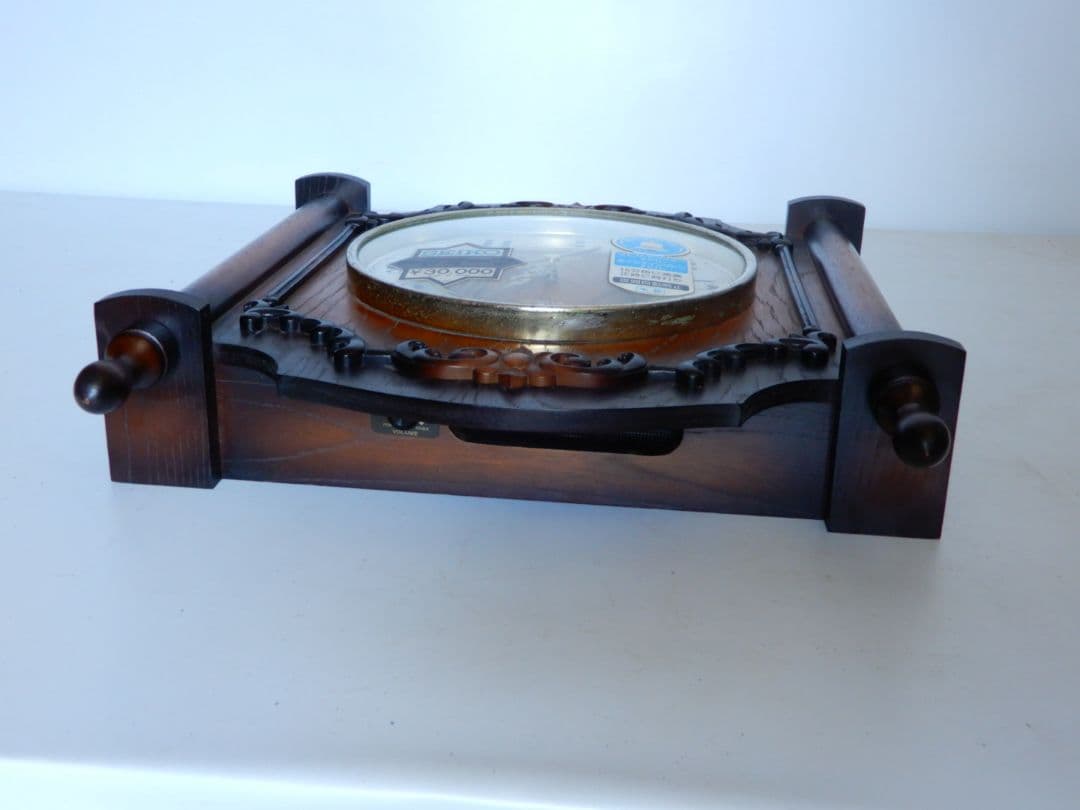 【良品】SEIKO 木製 アラーム式 壁掛け時計