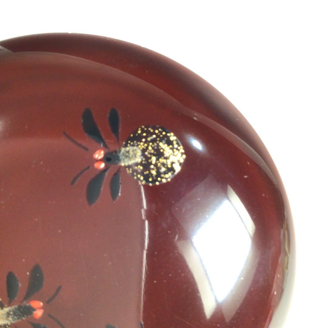 Ｎ９６９　棗　『長谷川恵史作』『溜塗』『蛍蒔絵』『金輪寺棗』　共箱　茶道具