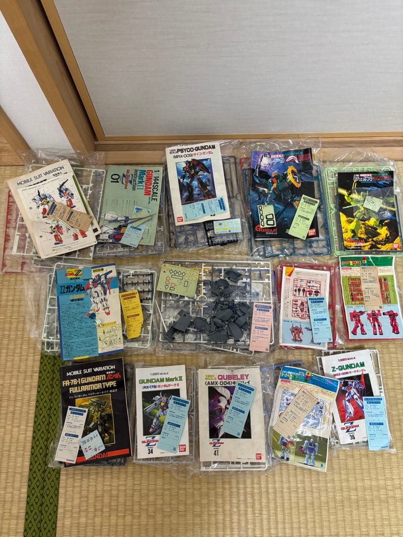 ガンプラ組立済み14点セット　（昭和ジャンク品）