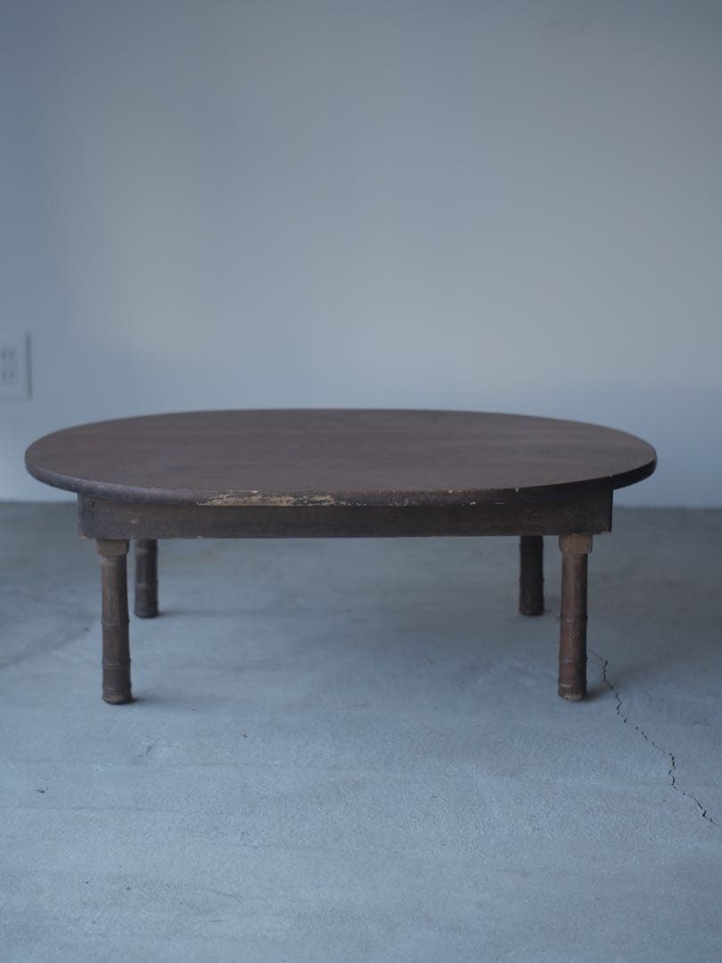 ちゃぶ台　ローテーブル　折り畳み　机　古家具　古道具　アンティーク　昭和レトロ