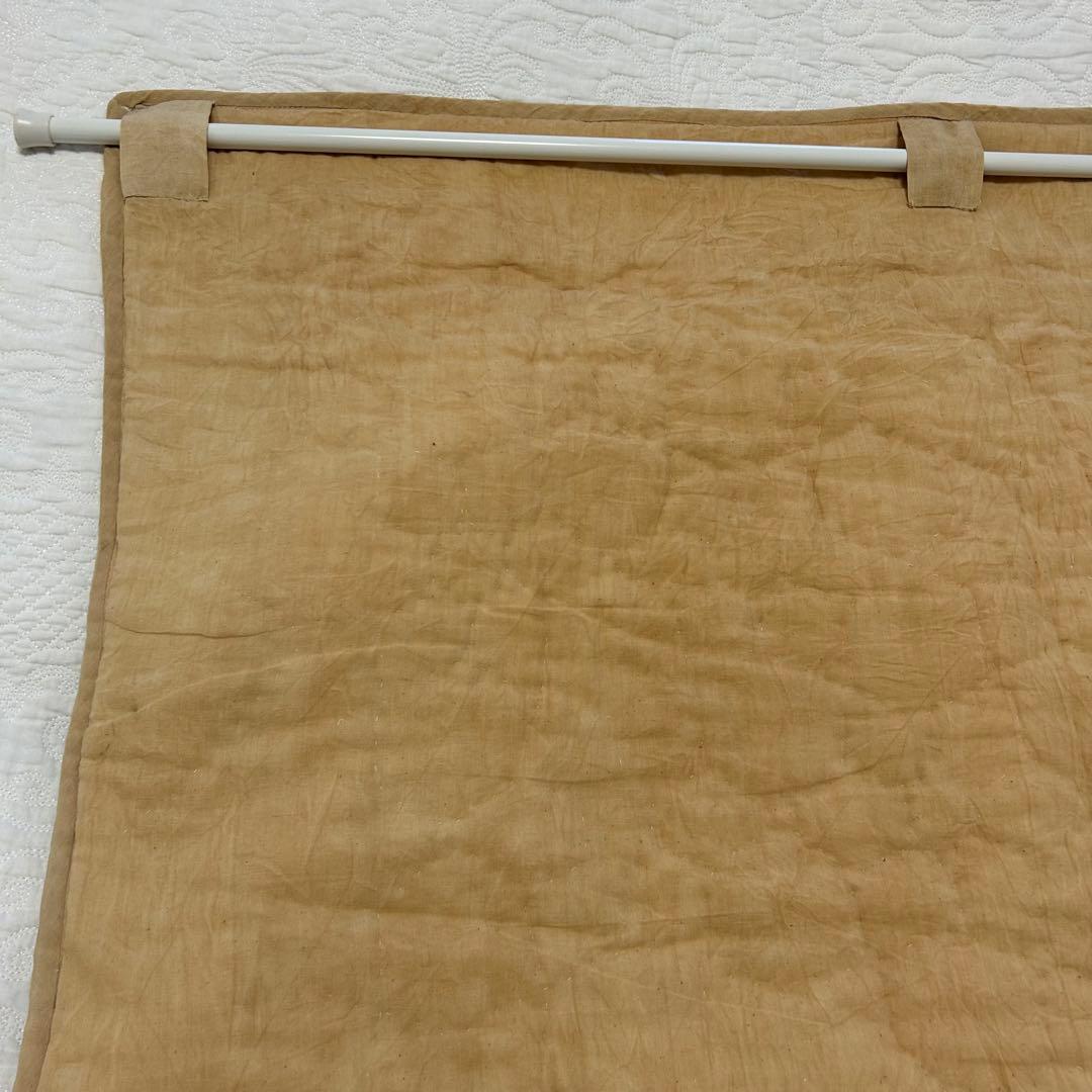 美品【アンティーク コットンキルト長方形】六角形パッチワーク【プレ付】アメリカン