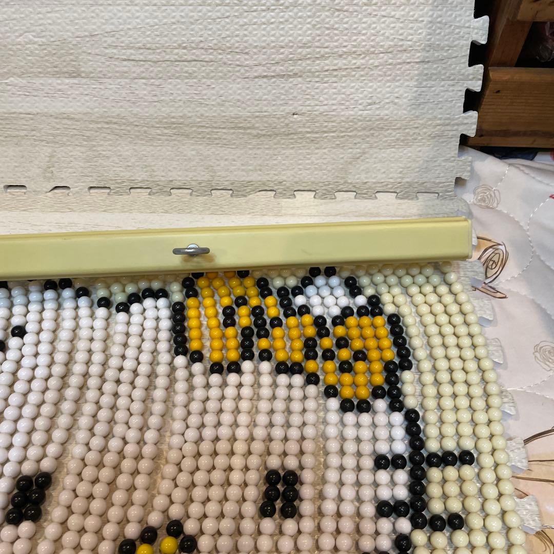 レトロ　ハローキティ　ビーズ　のれん　ビーズカーテン　キティ