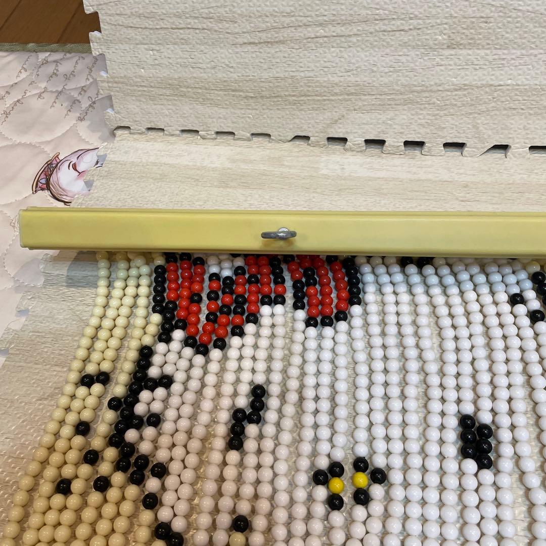 レトロ　ハローキティ　ビーズ　のれん　ビーズカーテン　キティ