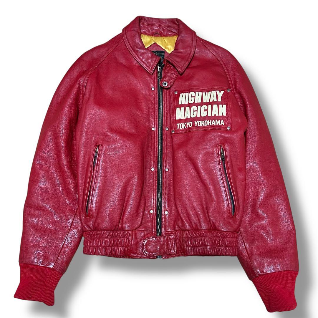 希少 YELLOW CORN HIGHWAY MAGICIAN 本革 ライダース