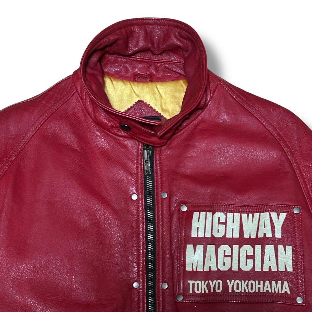 希少 YELLOW CORN HIGHWAY MAGICIAN 本革 ライダース