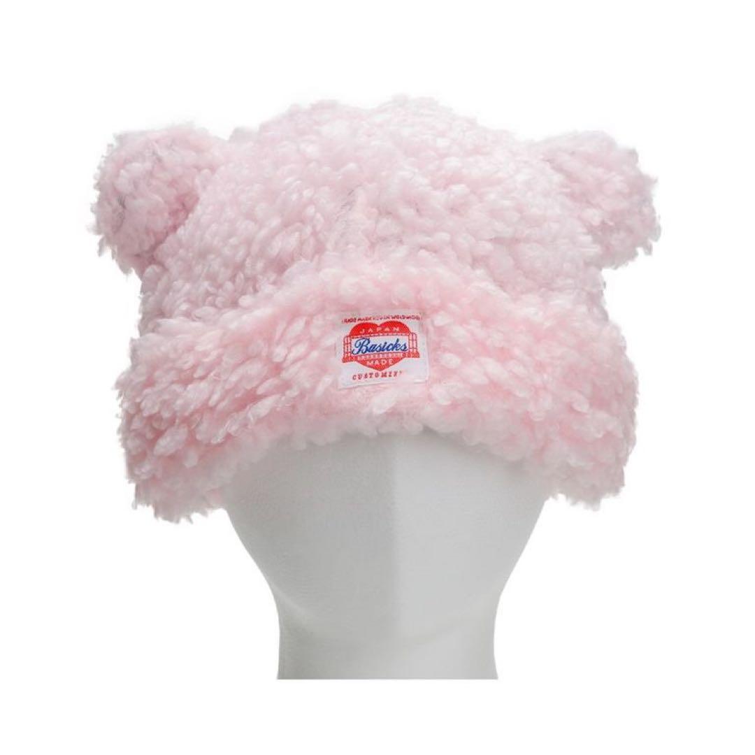 ベイシックス ベアビーニー ピンク