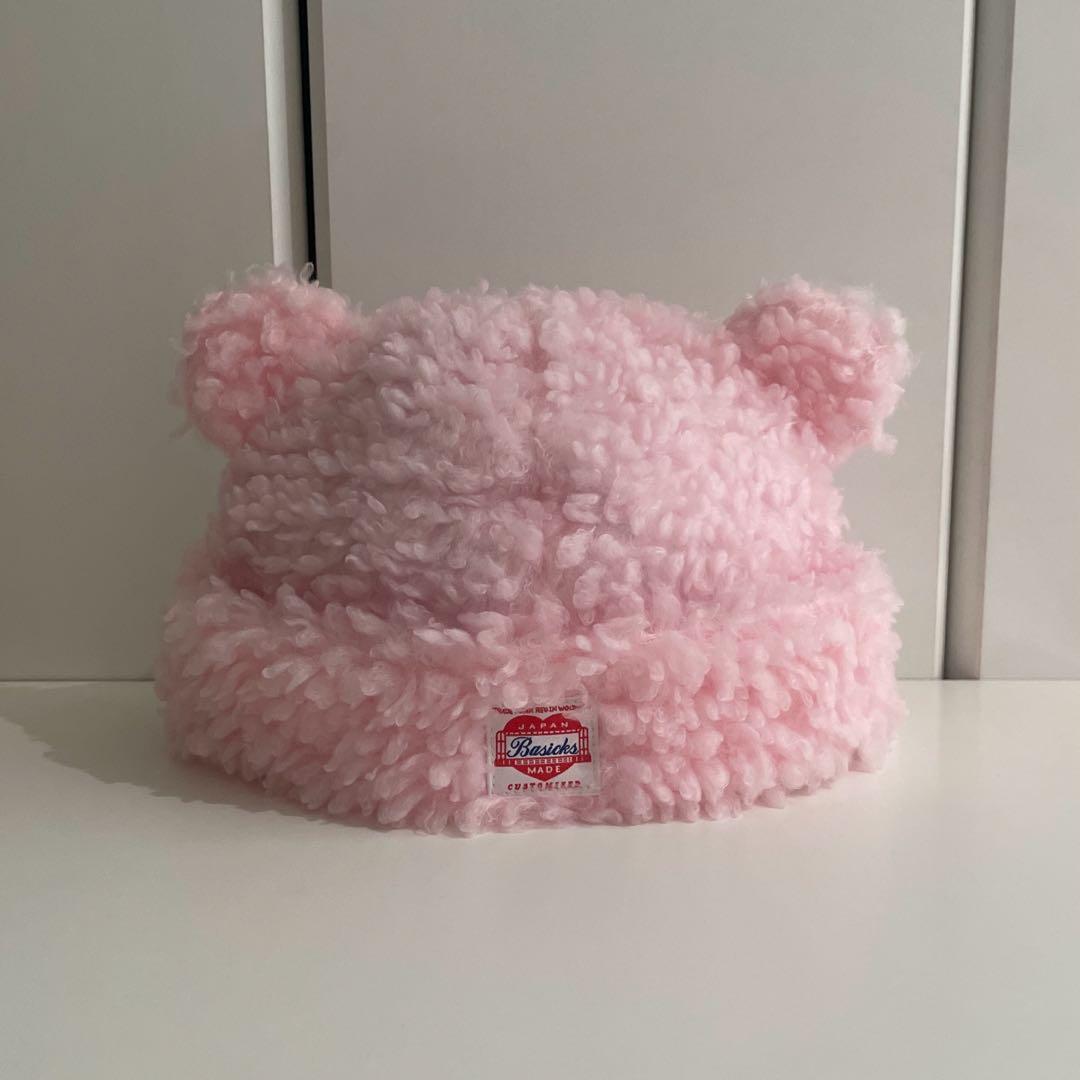 ベイシックス ベアビーニー ピンク