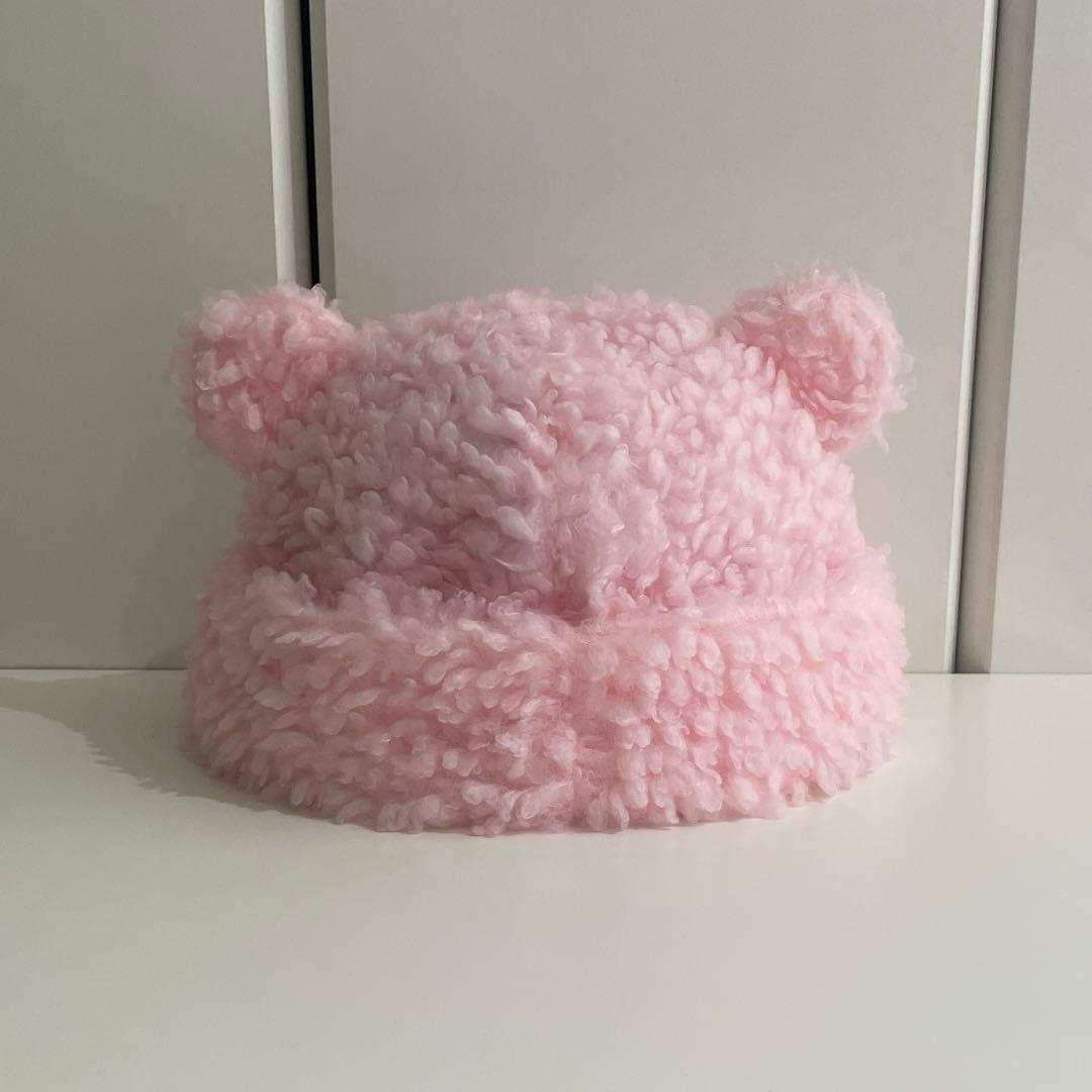 ベイシックス ベアビーニー ピンク