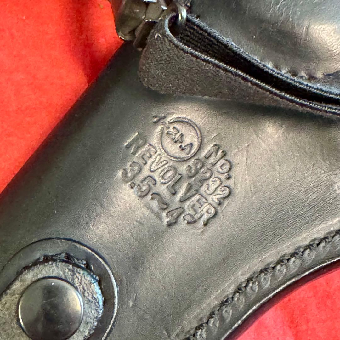 整備済 革製 リボルバー用 ショルダーホルスター 3.5 〜 4inch用