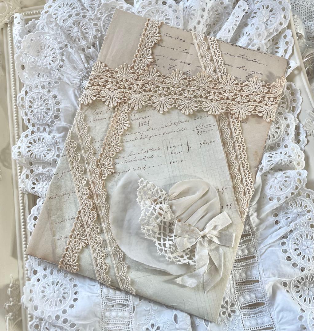 フランスアンティーク　ボネ　カード