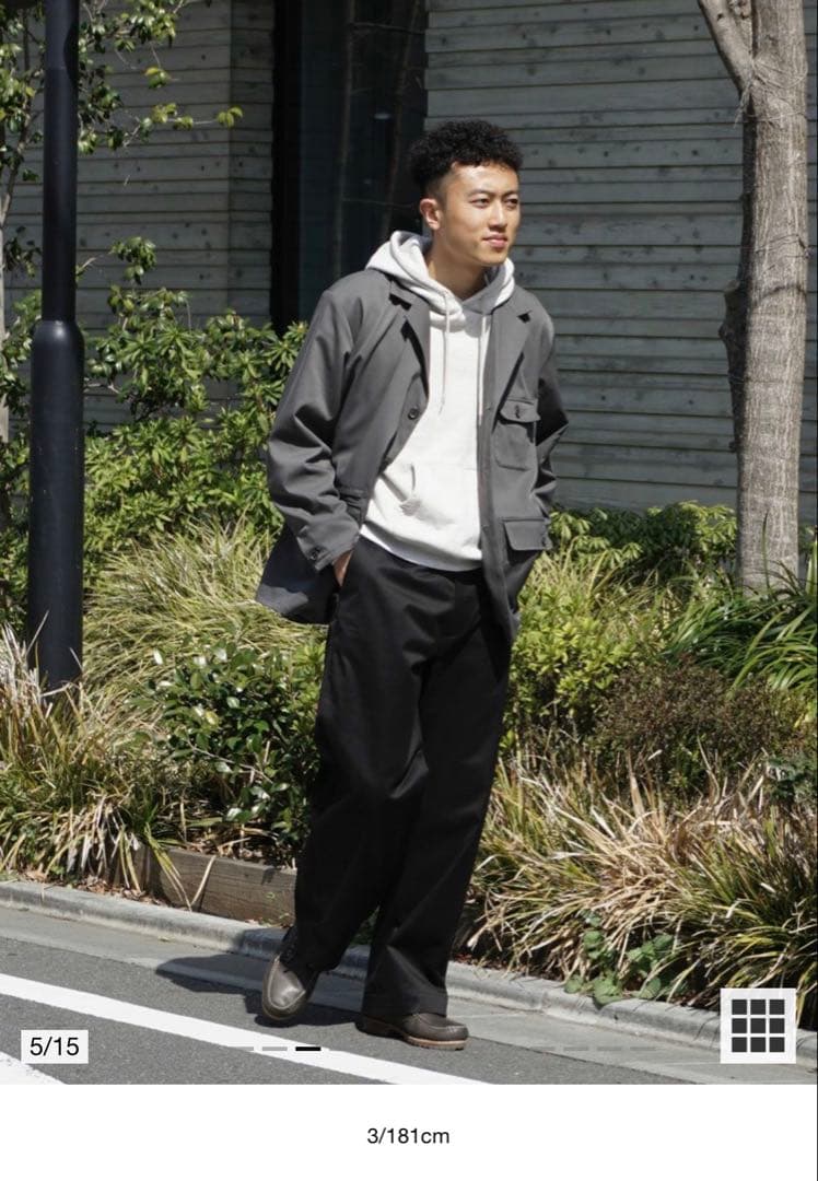 パンツ universal products NO TUCK WIDE CHINO 3