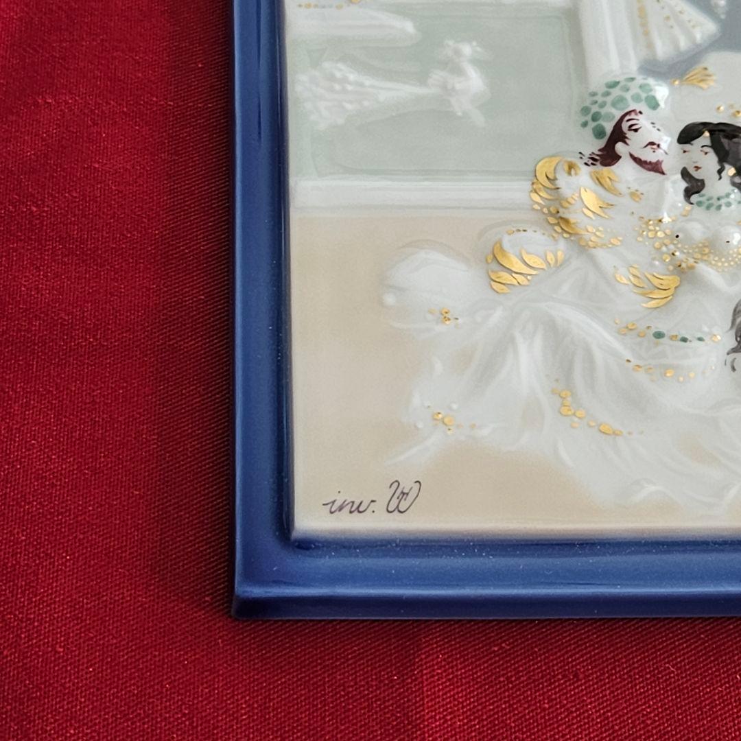 マイセン　陶板　アラビアンナイトより「パレステラス」