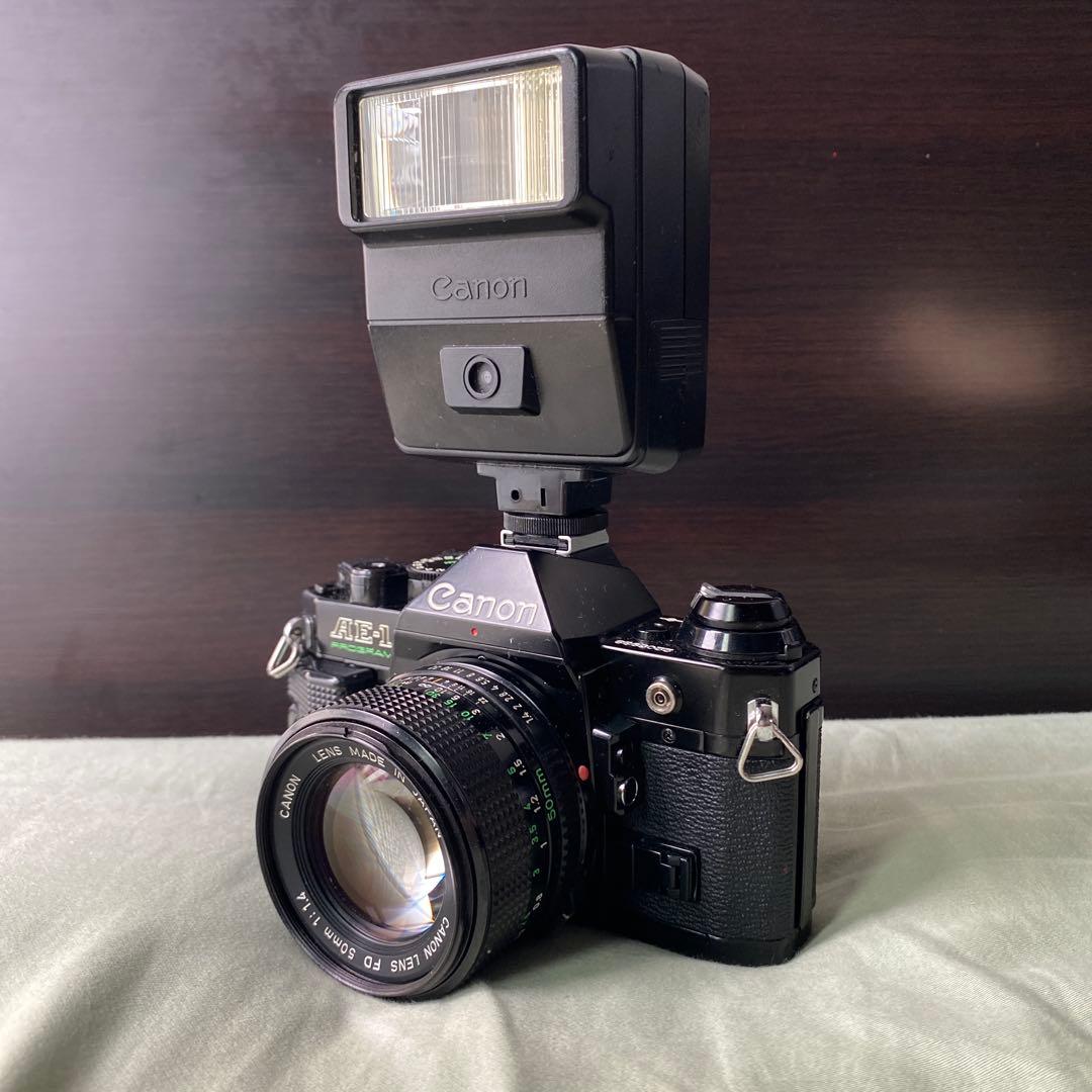 (動作確認済み) Canon AE-1P フィルムカメラ 付属品多数あり