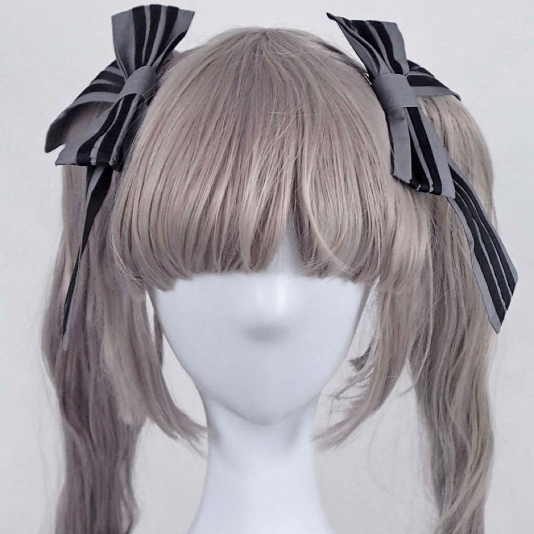 【HIDOLATRALTHEODOL】 リボンジャージヘッドドレス グレー