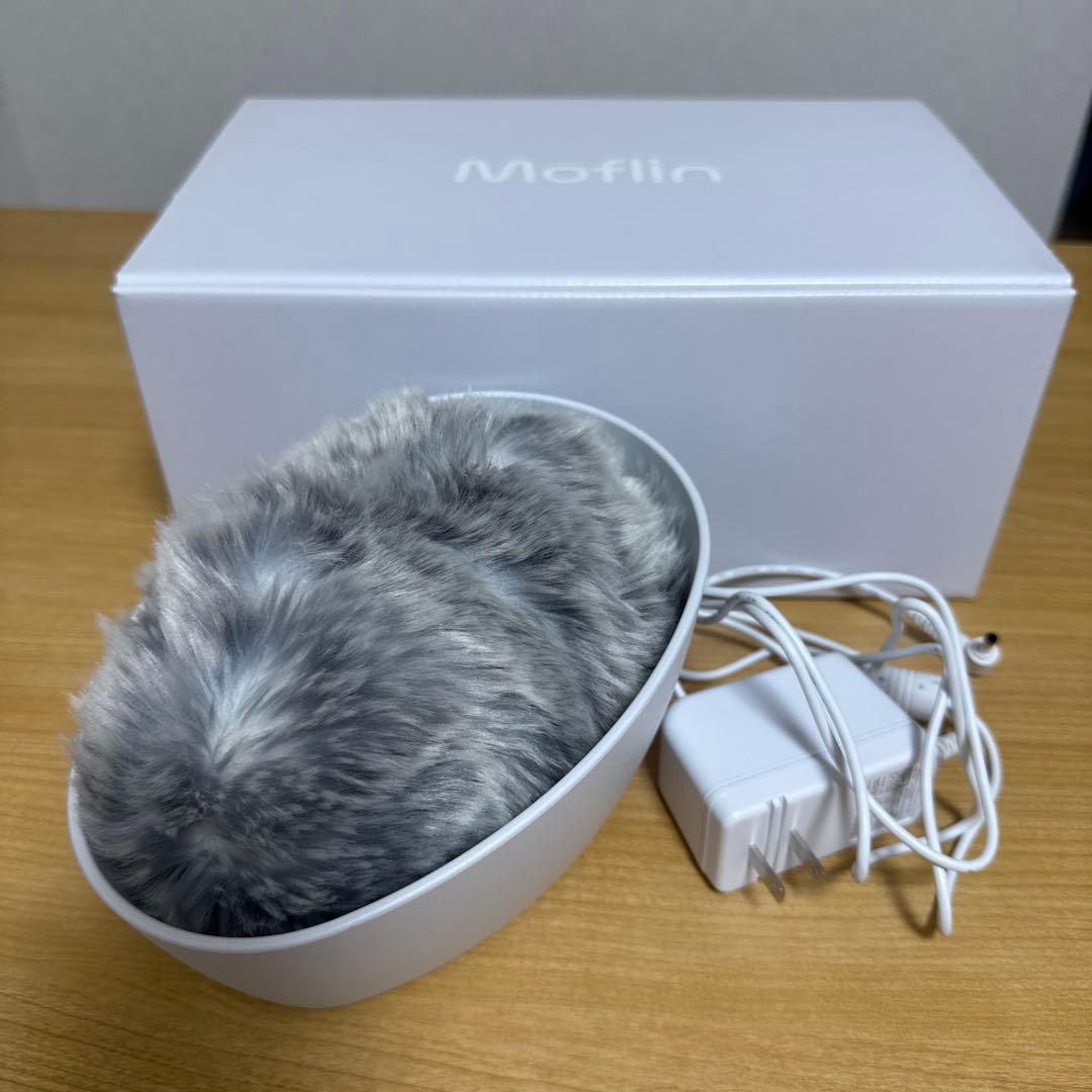 Moflin グレー ファー ぬいぐるみ 卵型