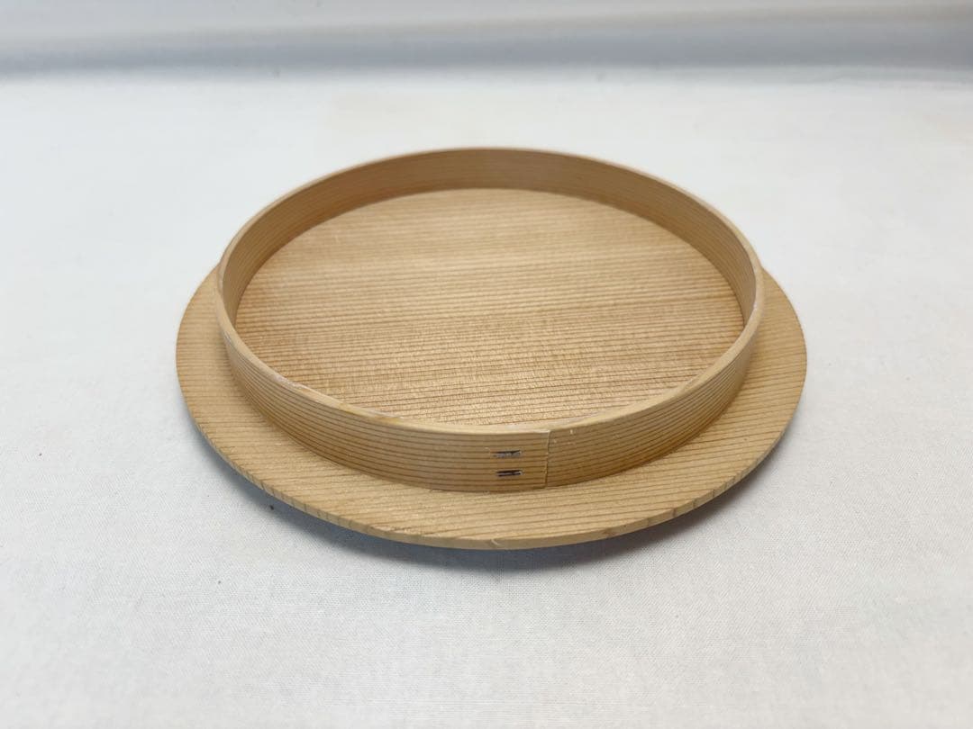 ほぼ未使用 茶道具 杉木地 曲水指 綴目 煎茶道具 茶器 木工芸 水指 水差し