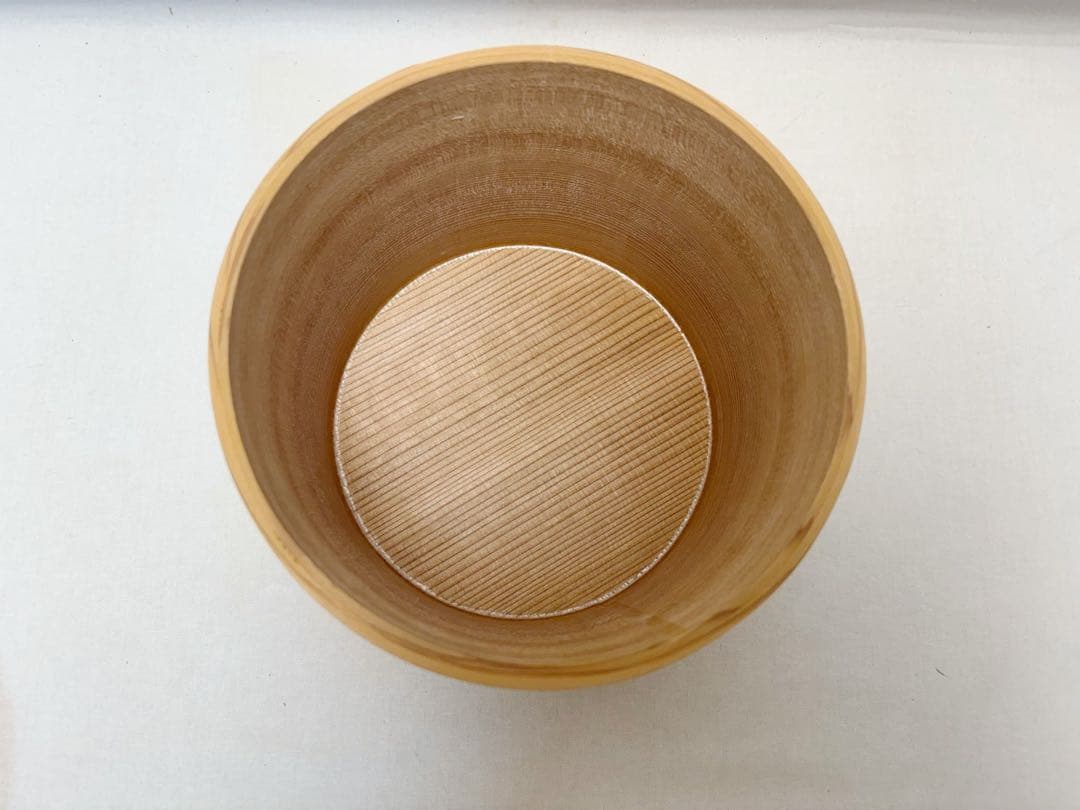 ほぼ未使用 茶道具 杉木地 曲水指 綴目 煎茶道具 茶器 木工芸 水指 水差し