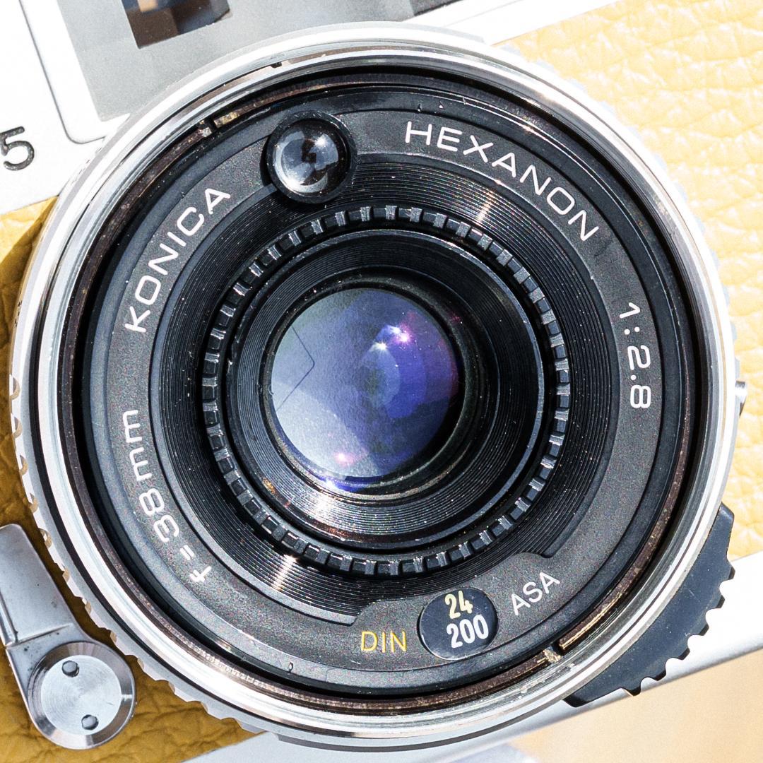 Konica C35 flash matic イエロー【整備済完動品】