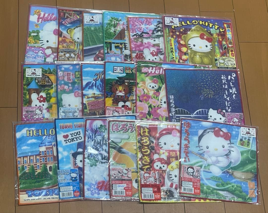 アンモナイト キティご当地ハンドタオル 18枚