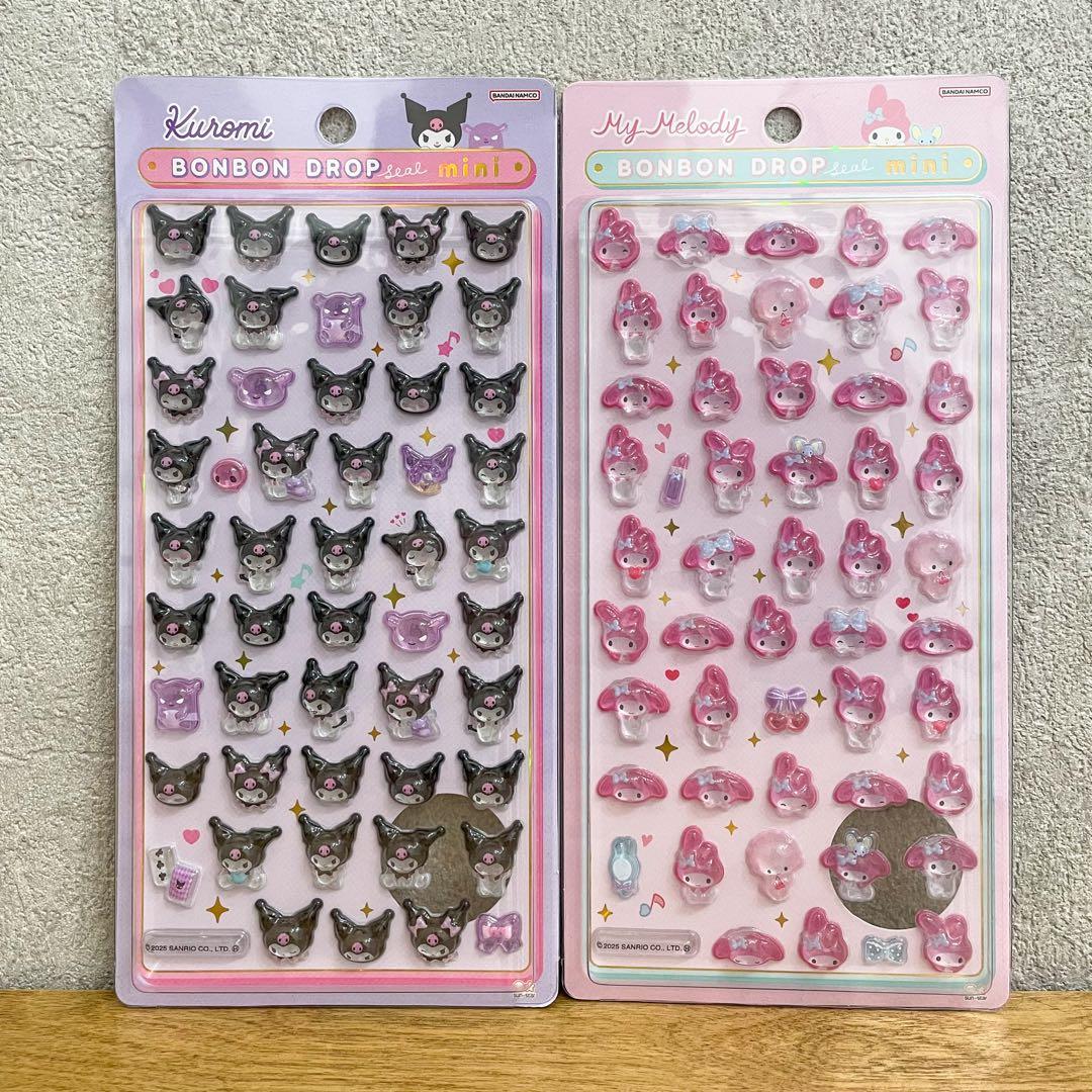 【正規品】 ボンボンドロップシール サンリオ mini ＋ 第2弾 全種類セット