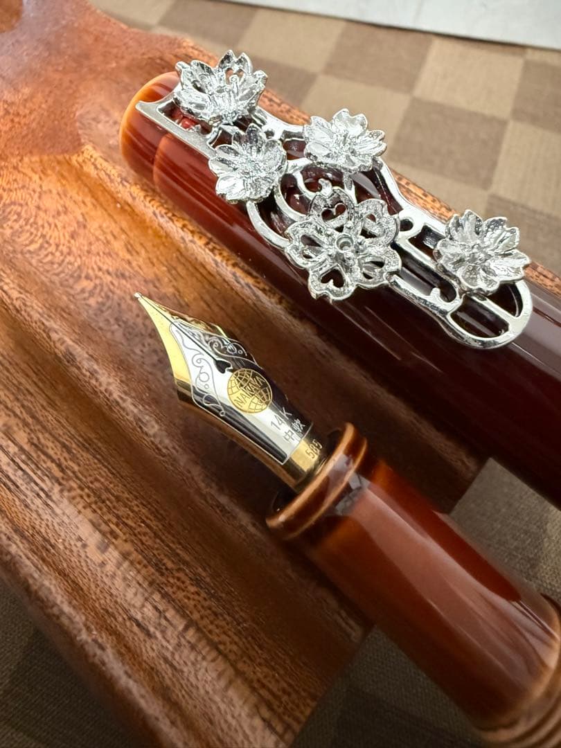 中屋万年筆、桜