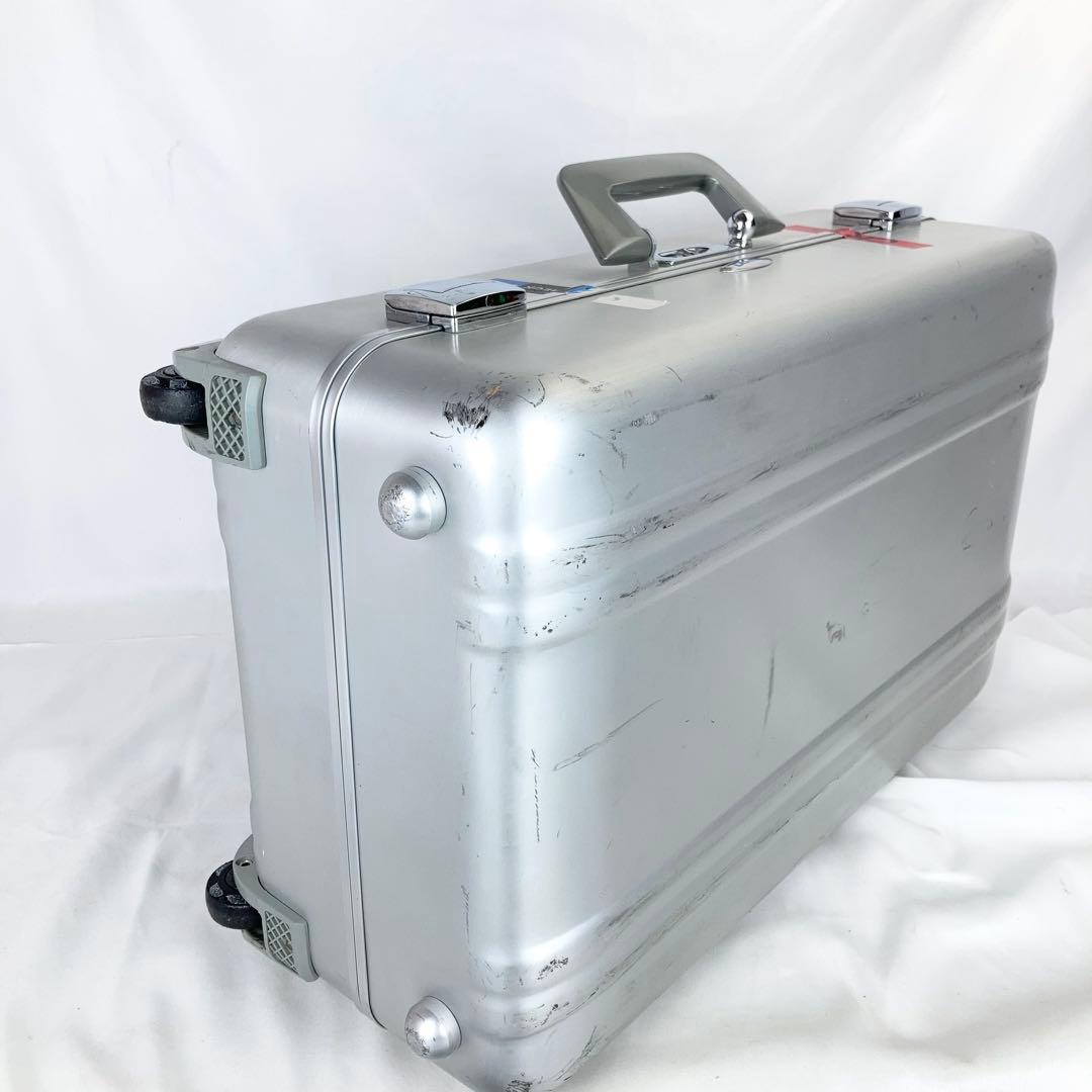 ◆ゼロハリバートン 2輪 スーツケース ぜローラ シルバー アルミ