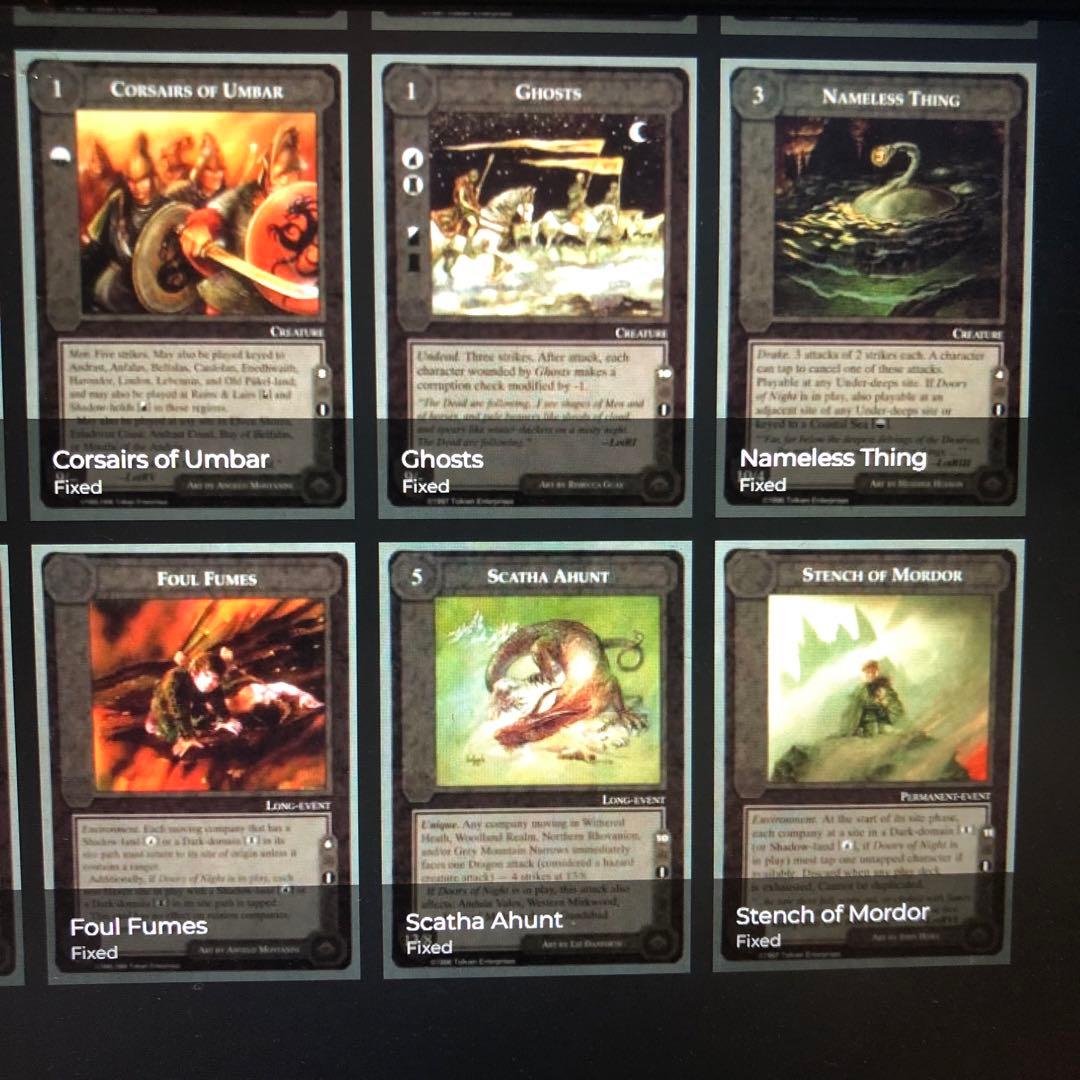 ミドルアース　カード　チャレンジデッキI ccg 指輪物語　希少