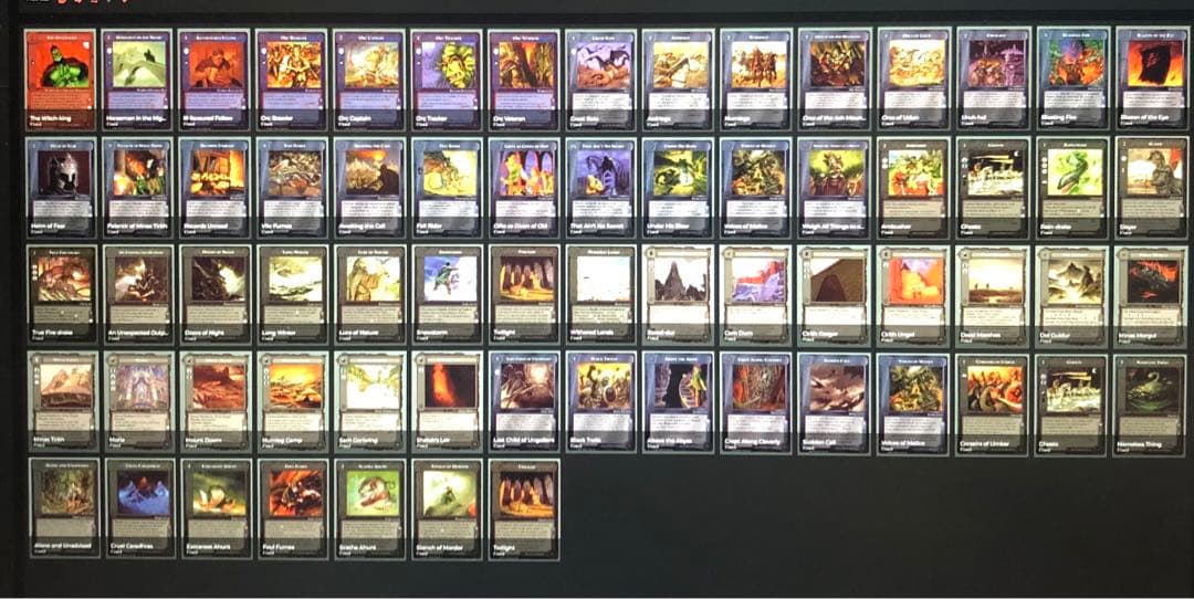 ミドルアース　カード　チャレンジデッキI ccg 指輪物語　希少