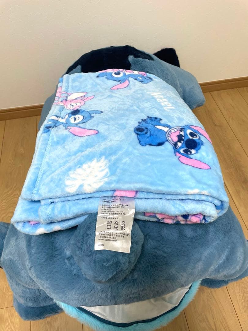 【新品未使用】値下げ中COSTCOスティッチ ブランケット付き