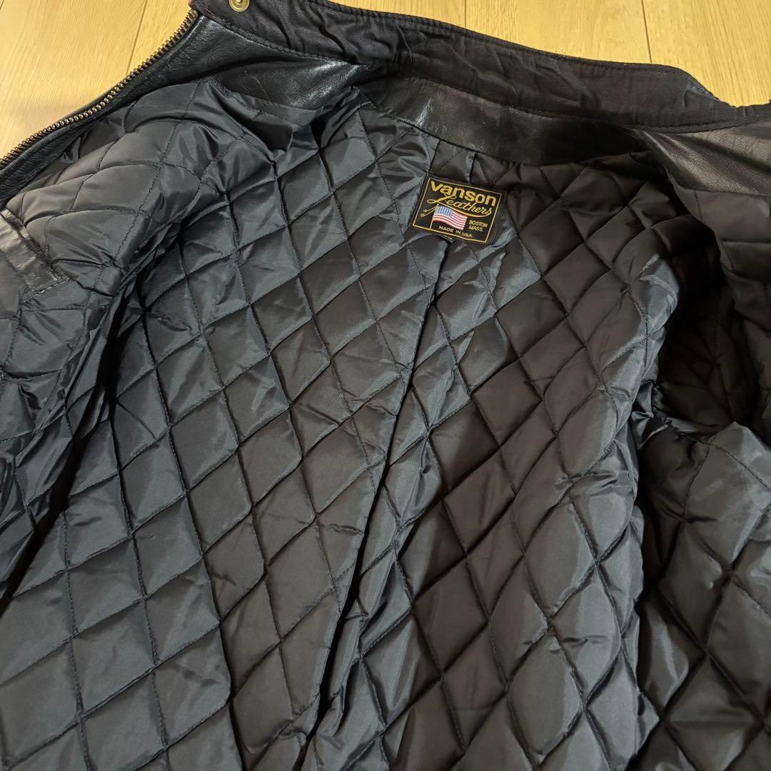 90s banson バンソン　ライダースジャケット　MODEL B 真鍮　赤