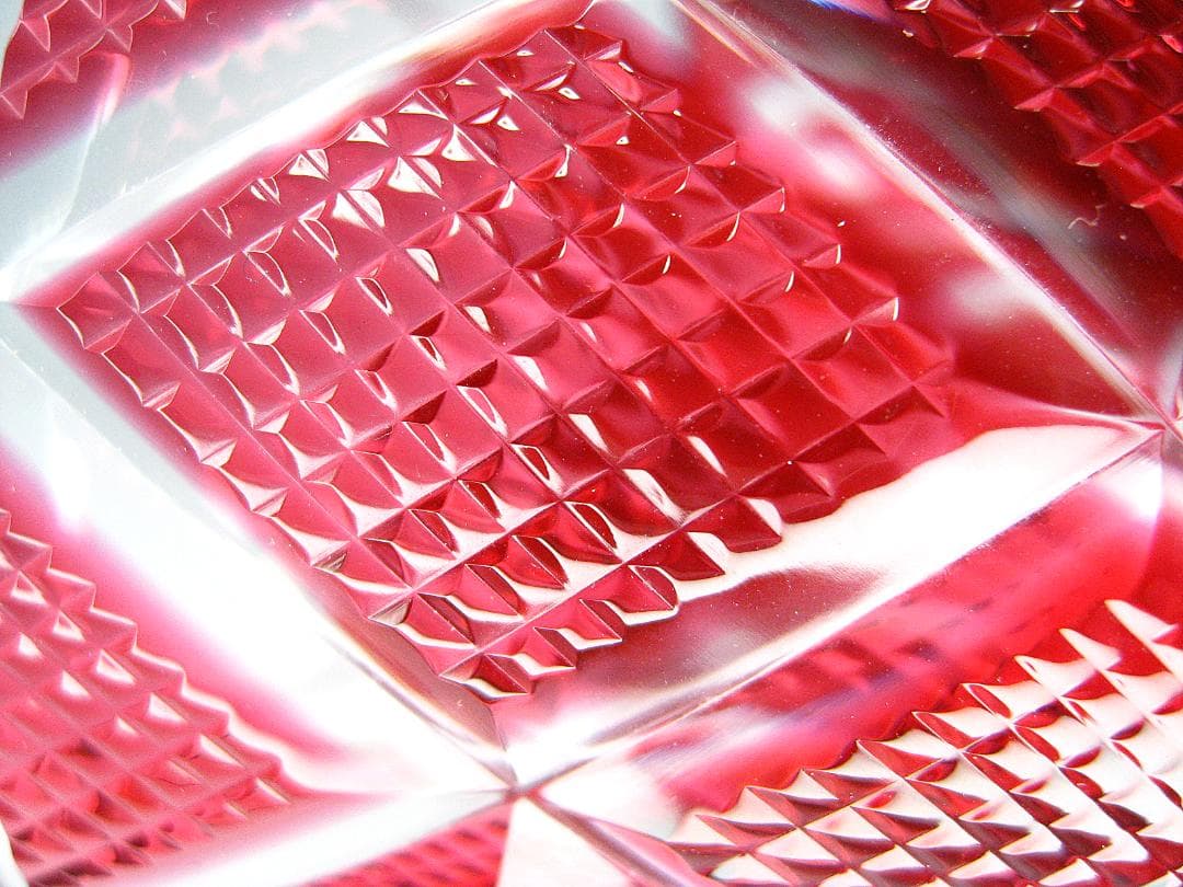 #尚古集成館 #監修 #復元 #島津 #薩摩切子 #グラス #大きめ #赤