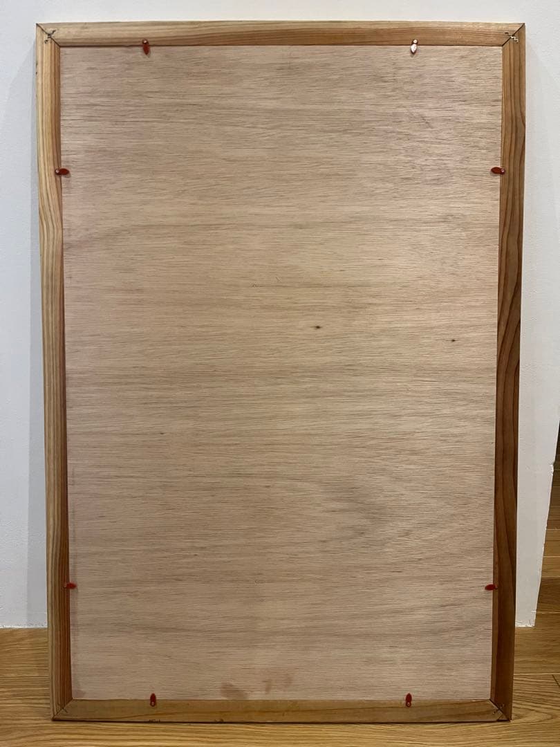 ハンドメイド無垢フレームポスター付き