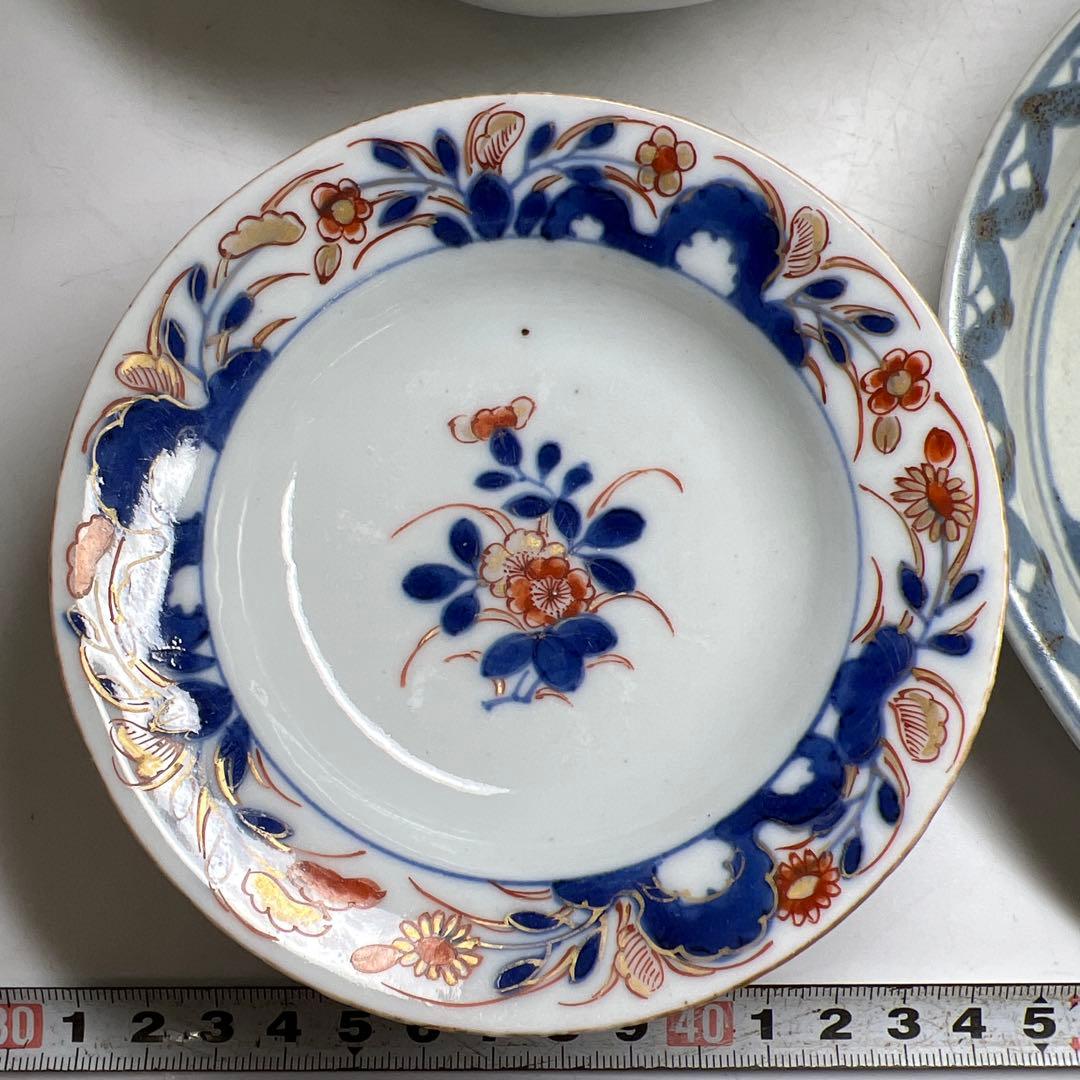 柿右衛門白磁、元禄伊万里、くらわんか、新渡皿等古い物4点東Y7-0723③タサチ