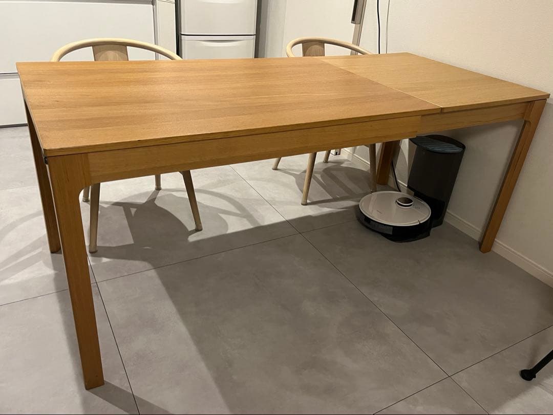IKEA 伸縮ダイニングテーブル　エーケダーレン　120/180x80cm