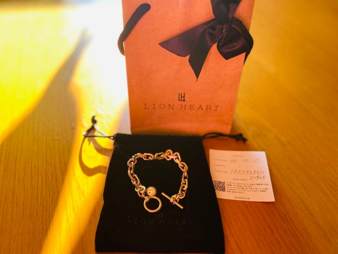 LION HEART-ライオンハート-サイドカットファットチェーンブレスレット