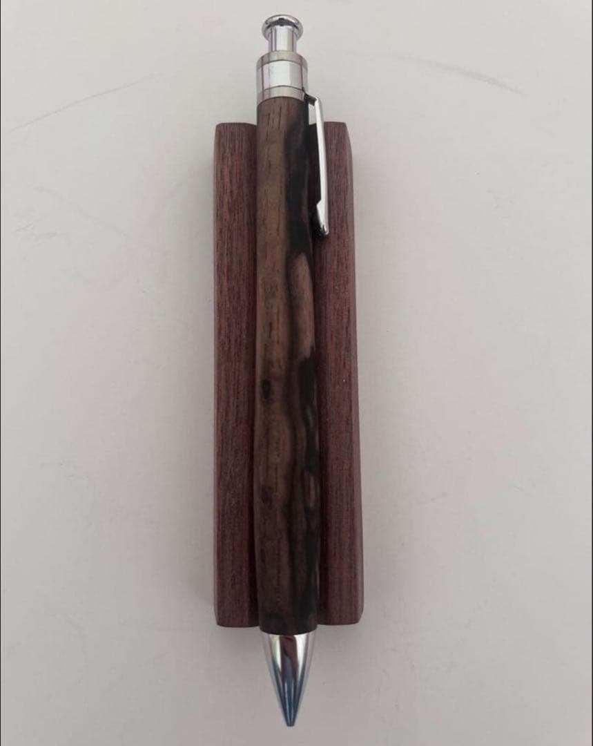 工房楔　ペンシル楔　黒柿孔雀杢