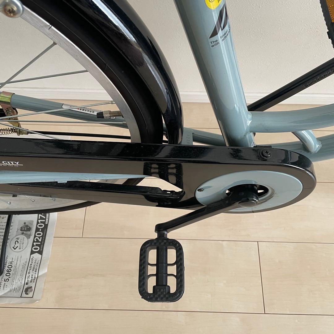 26インチ　自転車 シティサイクル 前カゴ付き