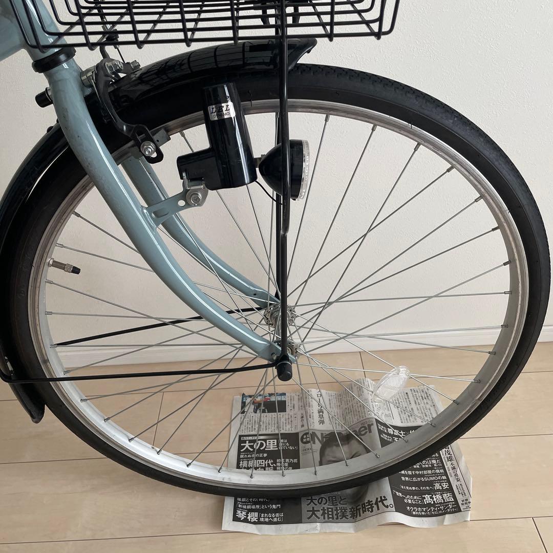 26インチ　自転車 シティサイクル 前カゴ付き