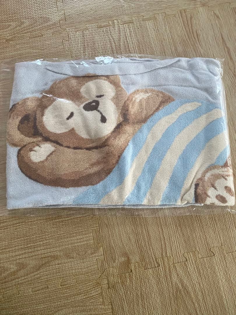 ディズニー　ダッフィー ジェラートピケ　ニットブランケット　新品