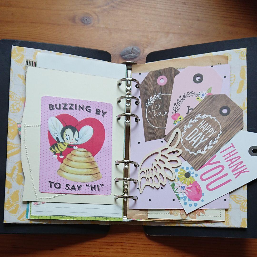 @Amimi♪ジャンクジャーナル風☆Bee&butterfly