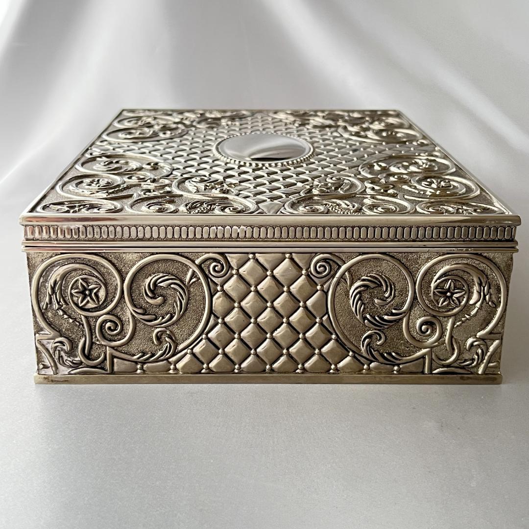 【GODINGER】 ビクトリアンのジュエリーボックス【シルバープレート】