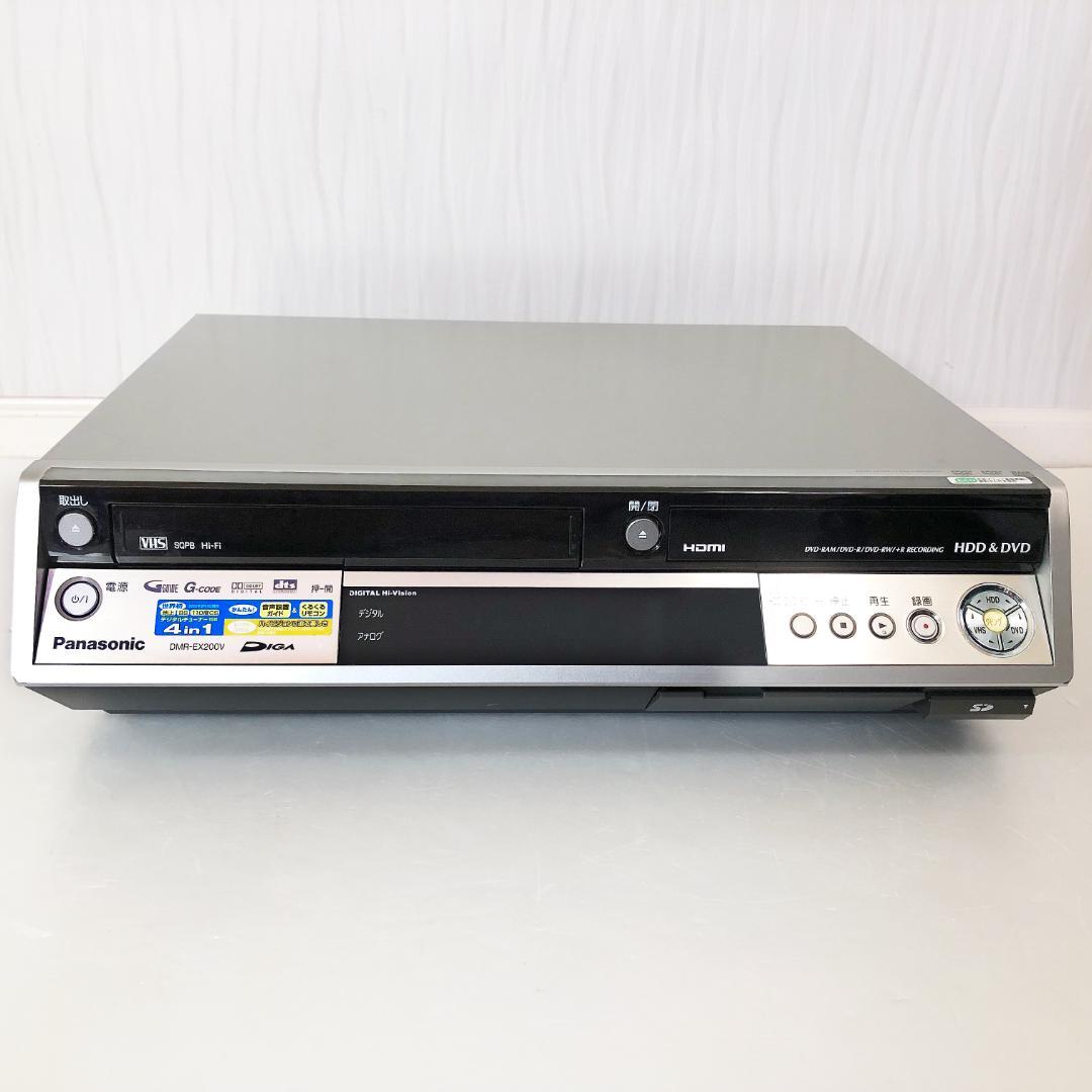 【動作良好】パナソニック DIGA ＨＤＤ内蔵 VHS DVD 一体型レコーダー