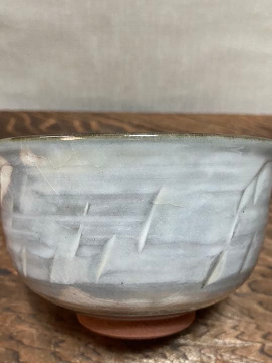 抹茶碗　竜谷焼　香雲　波車絵　茶道具