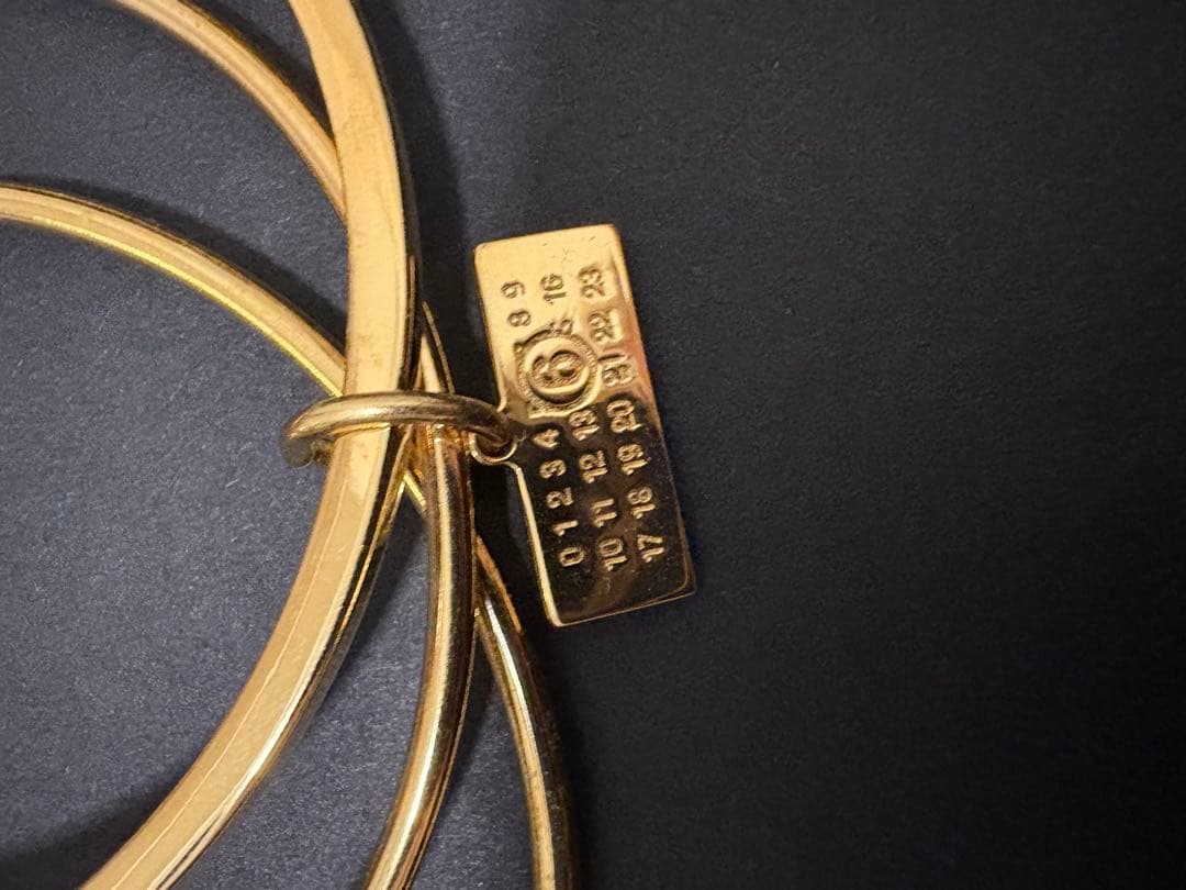 MM6（エムエムシックス）3連 ブレスレット ブレスレット ゴールド