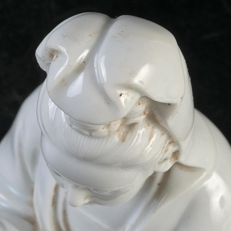 中国　徳化窯　白磁　観音像　仏像　置物　M　R9085